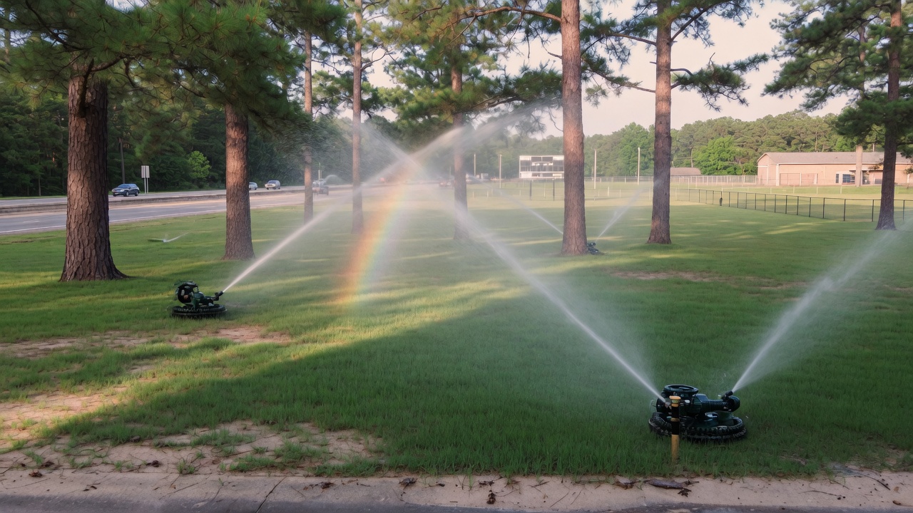 Commercial Irrigation Repair — Willis job