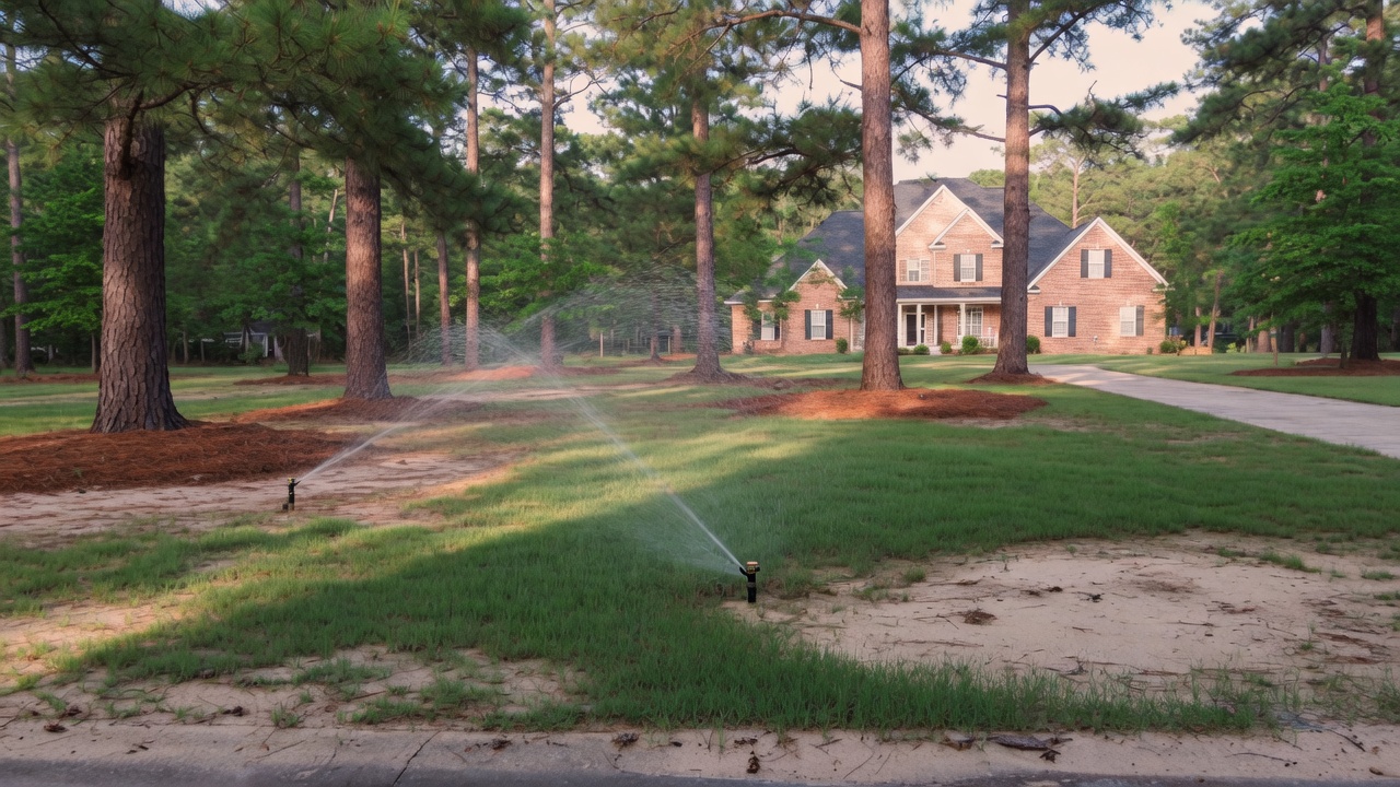 Lawn Sprinkler Repair — Willis job